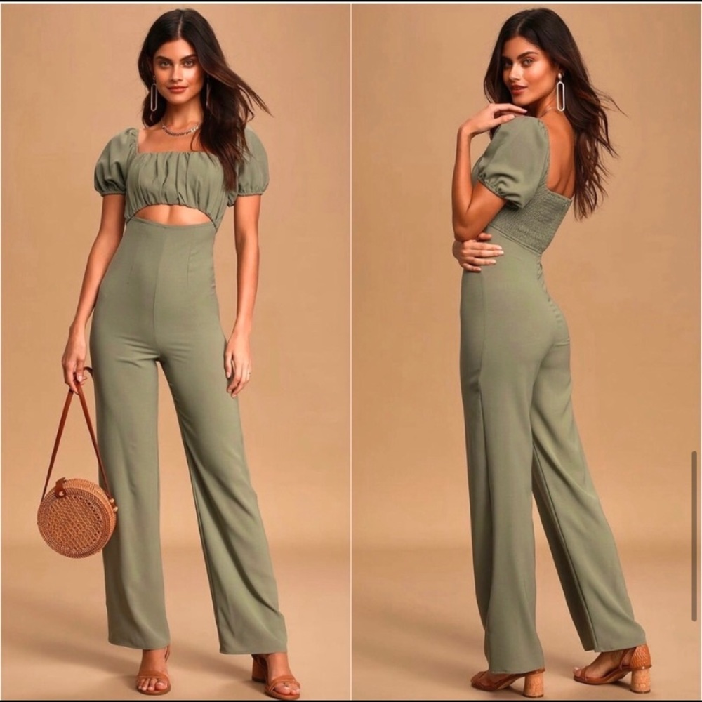 Lulu’s “Chic Finish” Cute Casual Cutout Jumpsuit - Picture 5 of 6